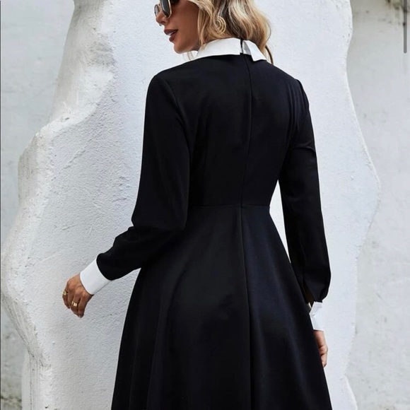 Contract trim fit & flare dress - Picture 5 of 9